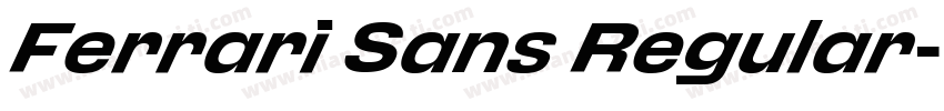 Ferrari Sans Regular字体转换